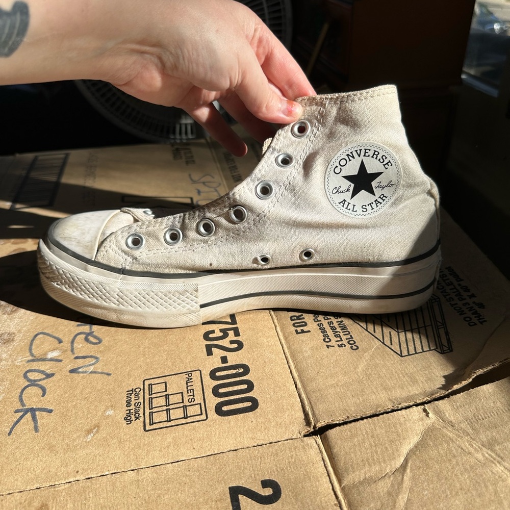 Converse All Star High-Tops in Off-White